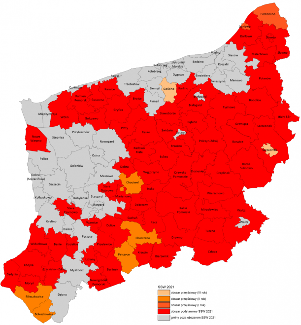Mapa Specjalnej Strefy Włączenia 2021