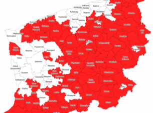 Mapa przedstawia zasięg Specjalnej Strefy Włączenia na rok 2023